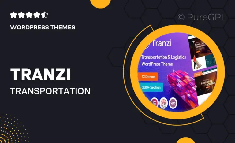 tranzi transportation logistics wordpress theme