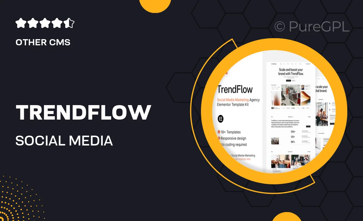 TrendFlow – Social Media Marketing Agency Elementor Template Kit