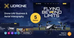 Udrone – Drone UAV Business & Aerial Videography WordPress Theme