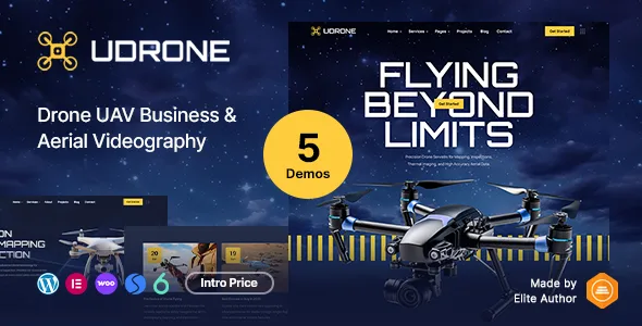 Udrone – Drone UAV Business & Aerial Videography WordPress Theme