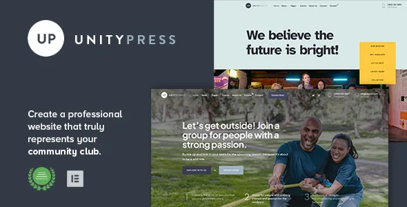 unitypress community club wordpress theme 1