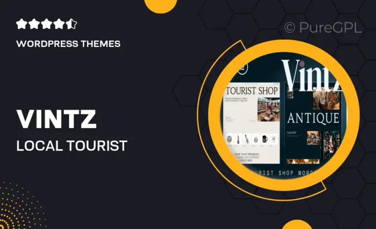 vintz local tourist antique shop wordpress theme