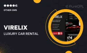 Virelix – Luxury Car Rental Service Elementor Template Kit
