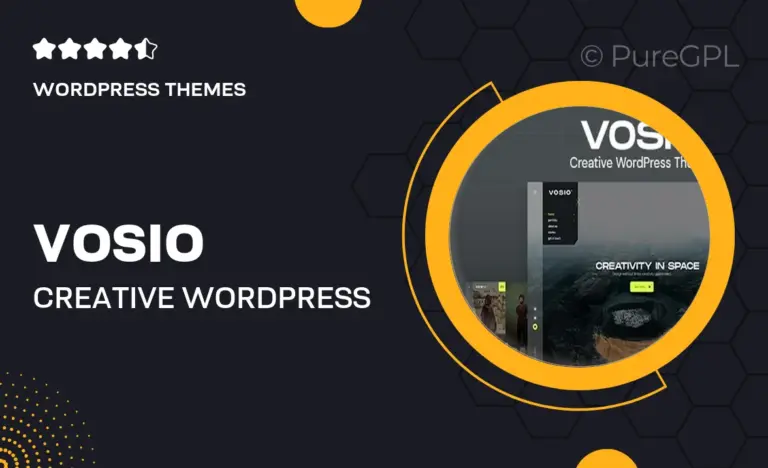 vosio creative wordpress portfolio