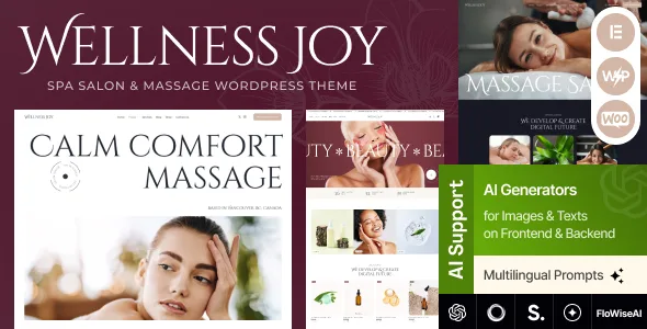 wellness joy spa salon massage wordpress theme 1