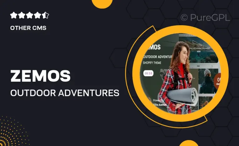 zemos outdoor adventures store shopify 2 0 theme