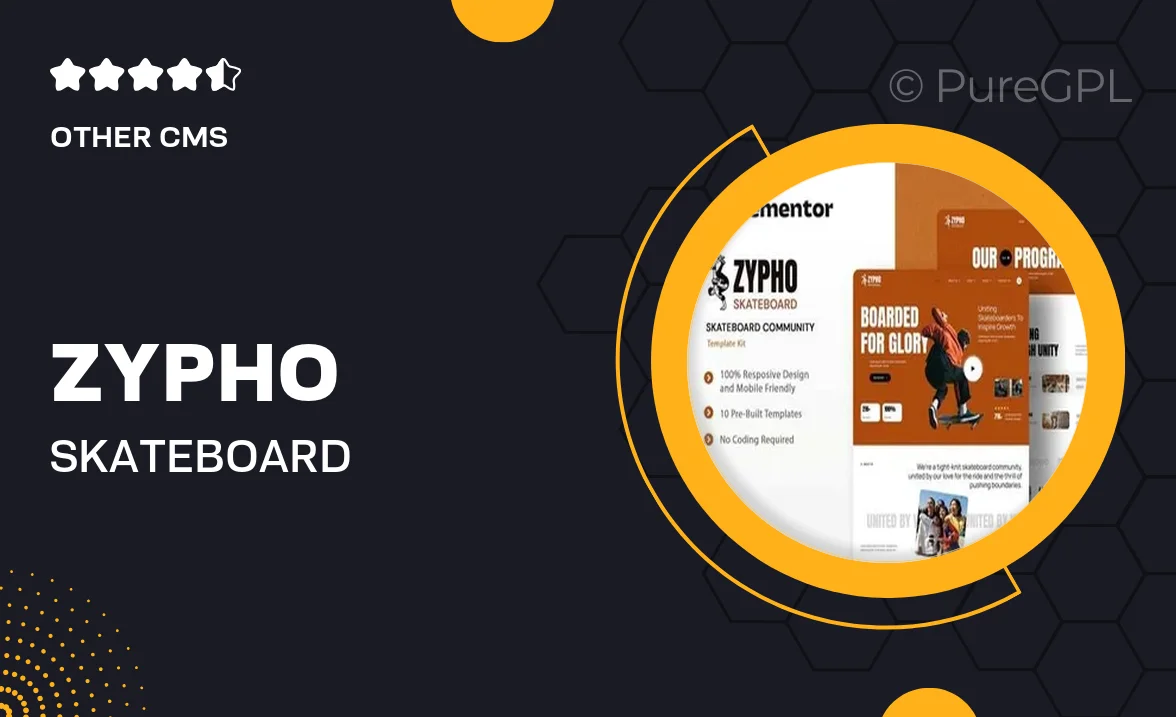 Zypho – Skateboard Community Elementor Template Kit