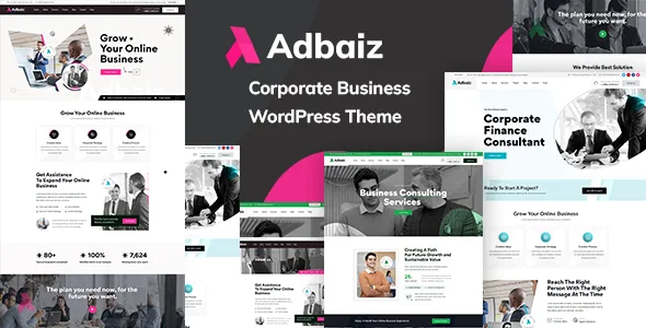 adbaiz corporate business wordpress theme 1