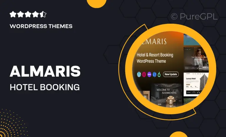 almaris hotel booking wordpress theme