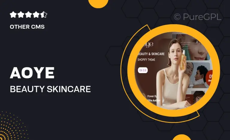 aoye beauty skincare shopify 2 0 theme
