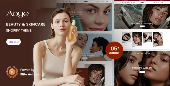 aoye beauty skincare shopify 20 theme