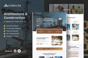 Archibecht – Architecture & Construction Elementor Template Kit