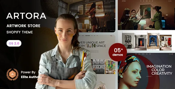 artora artwork store shopify 20 theme