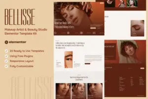Bellisse – Makeup Artist & Beauty Studio Elementor Template Kit