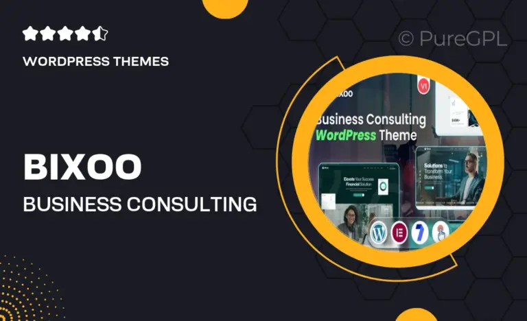 bixoo business consulting wordpress theme
