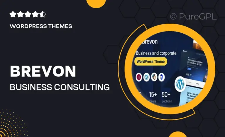 brevon business consulting wordpress theme