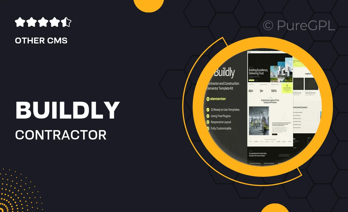 Buildly – Contractor & Construction Elementor Template Kit