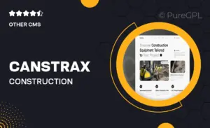 Canstrax – Construction Equipment Rental Elementor Template Kit