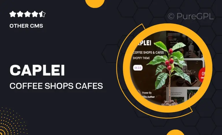 caplei coffee shops cafes shopify 2 0 theme