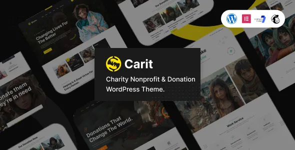 carit charity nonprofit donation wordpress theme 1