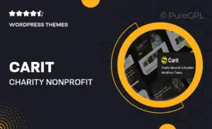 Carit – Charity Nonprofit & Donation WordPress Theme