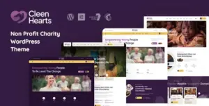 Cleenhearts – Non Profit Charity WordPress Theme