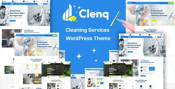 clenq cleaning services wordpress theme 1