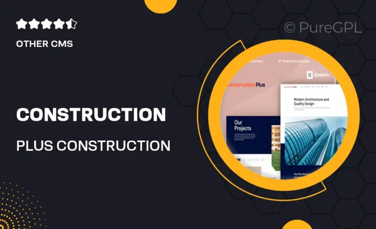 construction plus construction elementor template kit