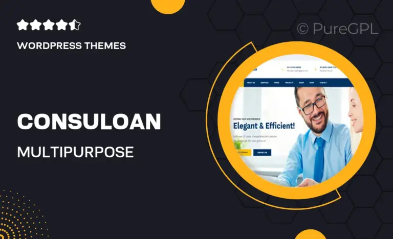 consuloan multipurpose consulting wordpress theme