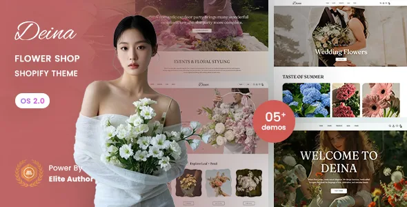 deina flower shop shopify 20 theme