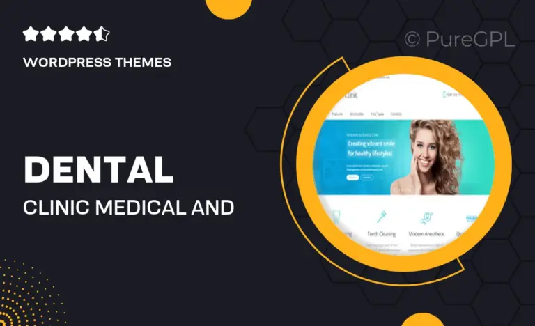 dental clinic medical and dentist wordpress theme