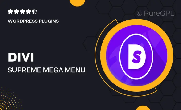 divi supreme mega menu