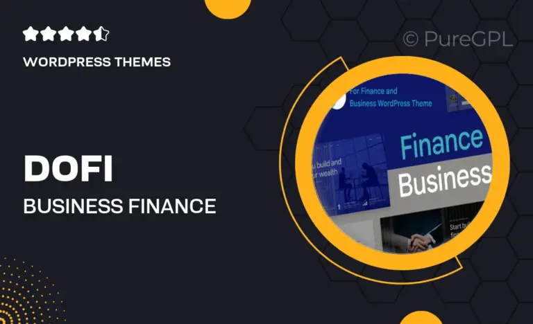 dofi business finance wordpress theme