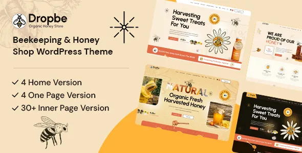 dropbe beekeeping and honey shop wordpress theme 1
