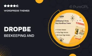 Dropbe – Beekeeping and Honey Shop WordPress Theme