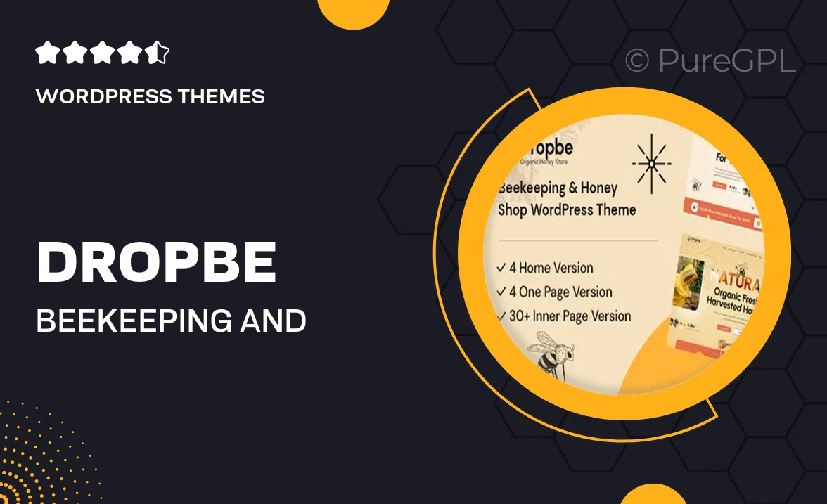 Dropbe – Beekeeping and Honey Shop WordPress Theme