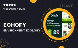 Echofy – Environment, Ecology Solar & Nonprofit WordPress Theme