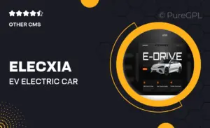 Elecxia – EV Electric Car Rental & Service Website Elementor Template Kits