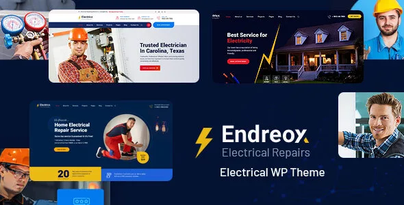 endreox electrical repair service wordpress theme 1
