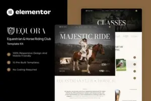 Equora – Equestrian & Horse Riding Club Elementor Template Kit