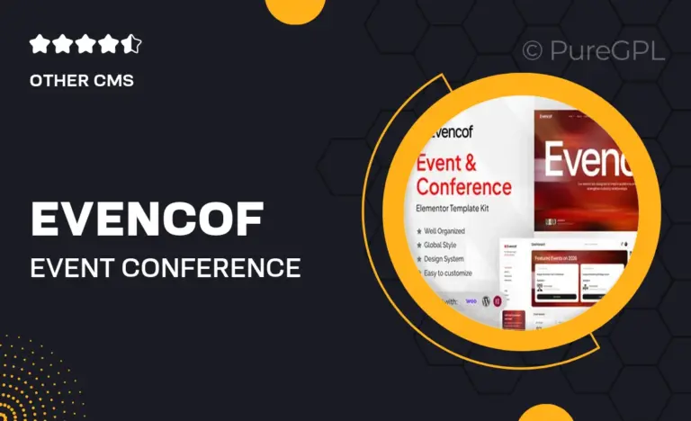 evencof event conference elementor template kit