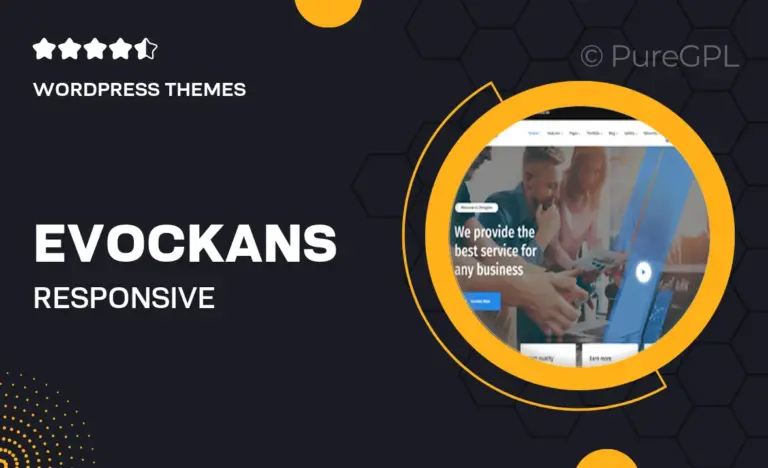 evockans responsive multi purpose wordpress theme