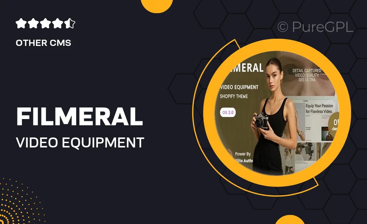 Filmeral – Video Equipment Store Shopify 2.0 Theme