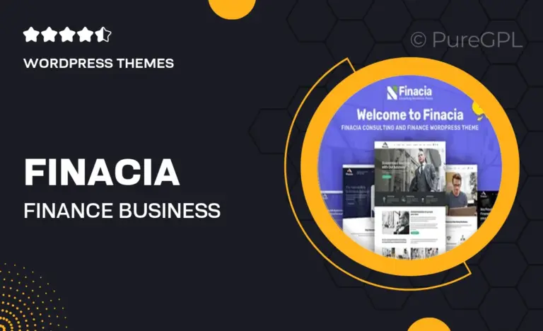 finacia finance business wordpress theme