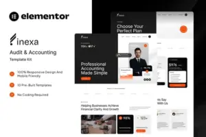 Finexa – Audit & Accounting Elementor Template Kit