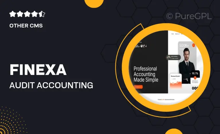finexa audit accounting elementor template kit