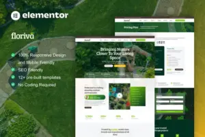 Floriva – Landscape & Gardening Elementor Pro Template Kit