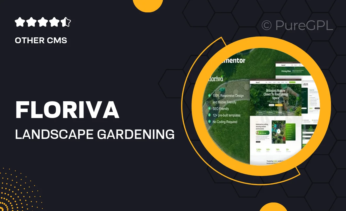 Floriva – Landscape & Gardening Elementor Pro Template Kit