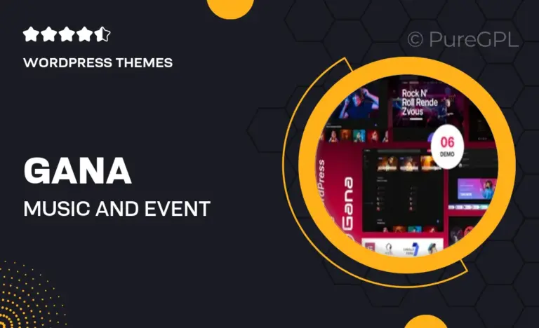 gana music and event wordpress theme