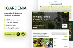 Gardenia – Landscaping & Gardening Elementor Template Kit